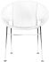 Concha Chair (White Weave on Chrome Frame)