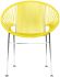 Concha Chair (Yellow Weave on Chrome Frame)