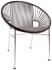 Concha Chair (Grey Weave on Chrome Frame)