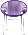 Concha Chair (Purple Weave on Chrome Frame)