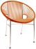 Concha Chair (Orange Weave on Chrome Frame)