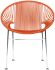 Concha Chair (Orange Weave on Chrome Frame)