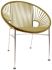 Concha Chair (Gold Weave on Chrome Frame)