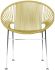Concha Chair (Gold Weave on Chrome Frame)