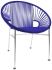 Concha Chair (Deep Blue Weave on Chrome Frame)