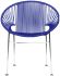 Concha Chair (Deep Blue Weave on Chrome Frame)