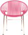 Concha Chair (Pink Weave on Copper Frame)