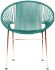 Concha Chair (Turquoise Weave on Copper Frame)