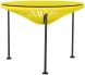 Zicatela Table (Yellow Weave on Black Frame)