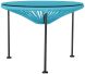 Zicatela Table (Blue Weave on Black Frame)