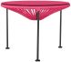 Zicatela Table (Pink Weave on Black Frame)