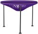 Zicatela Table (Purple Weave on Black Frame)