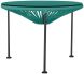 Zicatela Table (Turquoise Weave on Black Frame)