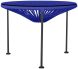 Zicatela Table (Deep Blue Weave on Black Frame)
