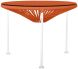Zicatela Table (Orange Weave on White Frame)