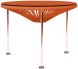 Zicatela Table (Orange weave on Copper Frame)