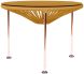Zicatela Table (Caramel Weave on Copper Frame)