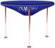 Zicatela Table (Deep Blue Weave on Copper Frame)