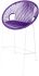 Puerto Bar Stool (Purple Weave on White Frame)