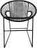 Puerto Dining Chair (Black Weave on Black Frame)