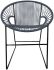Puerto Dining Chair (Grey Weave on Black Frame)