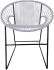 Puerto Dining Chair (Clear Weave on Black Frame)
