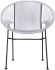 Puerto Dining Chair (Clear Weave on Black Frame)
