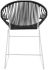 Puerto Dining Chair (Black Weave on White Frame)