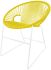 Puerto Dining Chair (Yellow Weave on White Frame)