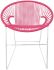 Puerto Dining Chair (Pink Weave on White Frame)