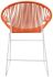 Puerto Dining Chair (Orange Weave on White Frame)