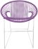 Puerto Dining Chair (Orchid Weave on White Frame)