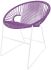 Puerto Dining Chair (Orchid Weave on White Frame)