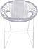 Puerto Dining Chair (Clear Weave on White Frame)