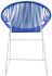 Puerto Dining Chair (Deep Blue Weave on White Frame)