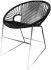 Puerto Dining Chair (Black Weave on Chrome Frame)