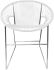 Puerto Dining Chair (White Weave on Chrome Frame)