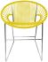 Puerto Dining Chair (Yellow Weave on Chrome Frame)