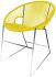 Puerto Dining Chair (Yellow Weave on Chrome Frame)