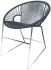 Puerto Dining Chair (Grey Weave on Chrome Frame)