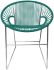 Puerto Dining Chair (Turquoise Weave on Chrome Frame)