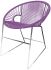 Puerto Dining Chair (Orchid Weave on Chrome Frame)