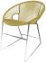 Puerto Dining Chair (Caramel Weave on Chrome Frame)