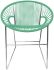Puerto Dining Chair (Mint Weave on Chrome Frame)