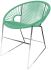 Puerto Dining Chair (Mint Weave on Chrome Frame)