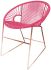 Puerto Dining Chair (Pink Weave on Copper Frame)