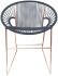 Puerto Dining Chair (Grey Weave on Copper Frame)