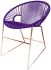 Puerto Dining Chair (Purple Weave on Copper Frame)