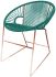 Puerto Dining Chair (Turquoise Weave on Copper Frame)