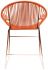 Puerto Dining Chair (Orange Weave on Copper Frame)